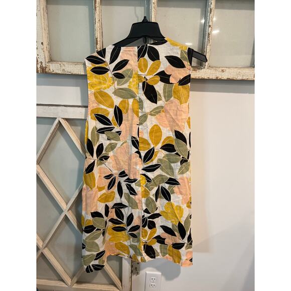 Rachel Zoe size XL floral linen mini dress with pockets - Picture 3 of 3